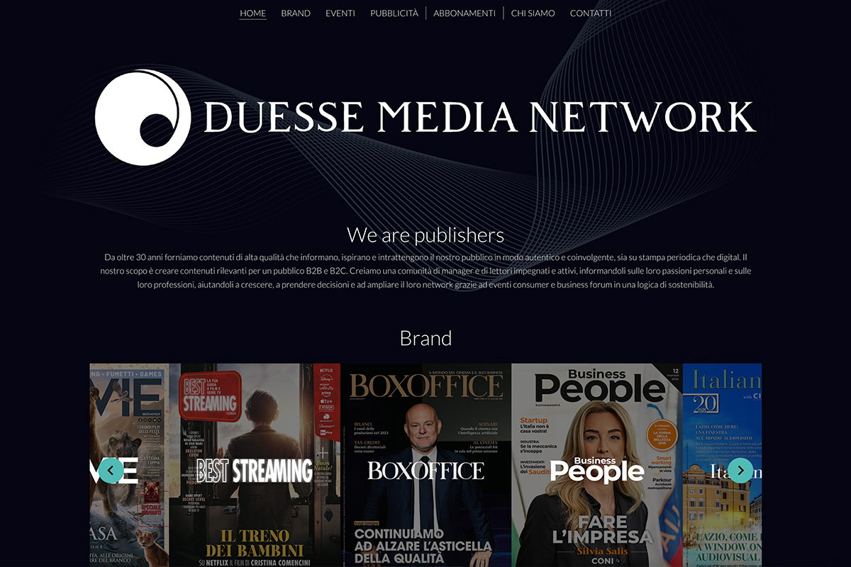 Duesse Media Network lancia il nuovo sito corporate